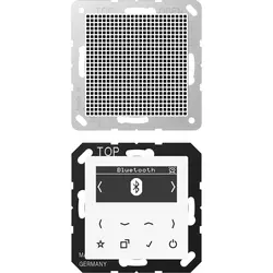 JUNG smart radio DAB+ Bluetooth set met 1 luidspreker A-range alpine wit (DAB A1 BT WW)