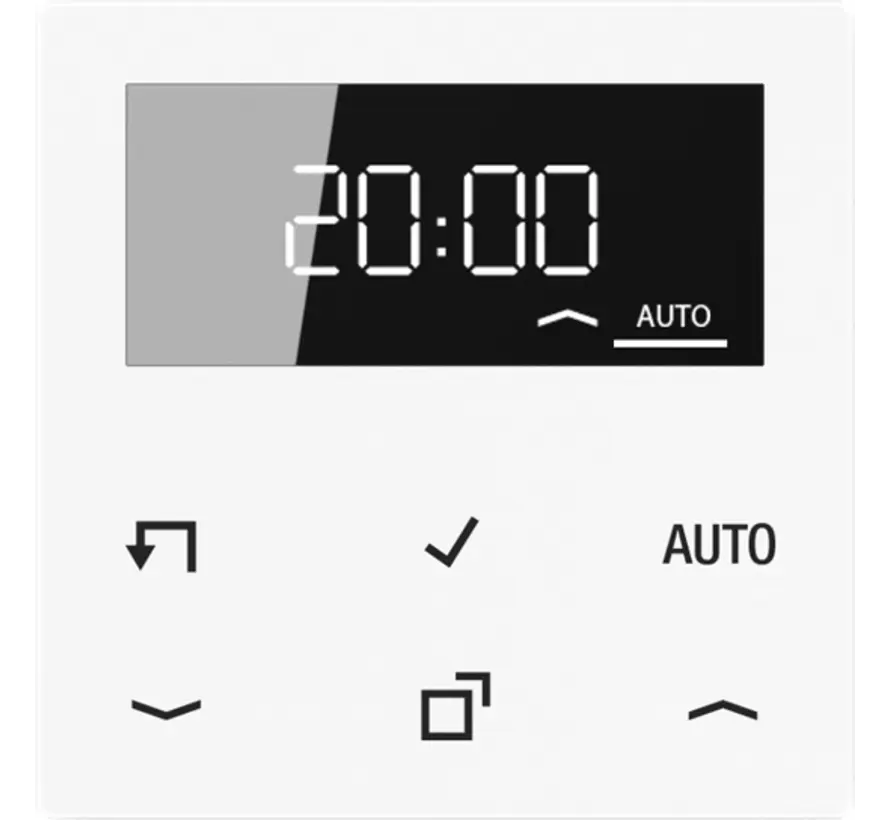 timer standaard met display A-range alpine wit (A 1750 D WW)