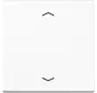 knop met pijlsymbolen tbv elektronische jaloezieactor A-range alpine wit (A 1700 P WW)