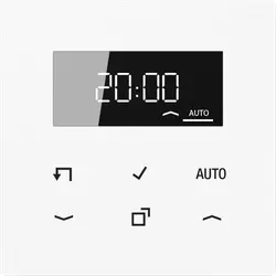 JUNG timer standaard met display LS990 alpine wit glas (LS 1750 D WW)