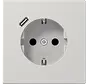 wandcontactdoos randaarde Safety+ met USB-C LS990 lichtgrijs (LS 1520-18 C LG)