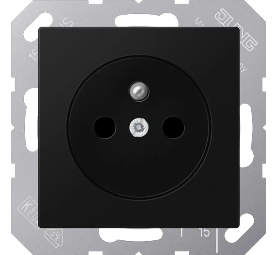 wandcontactdoos penaarde Safety+ A-range grafietzwart mat (A 1520 FBFKI SWM)