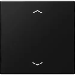 JUNG knop met pijlsymbolen tbv elektronische jaloezieactor A-range grafietzwart mat (A 1700 BFP SWM)