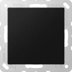 JUNG centraalplaat blinddeksel incl. draagframe A-range grafietzwart mat (A 594-0 SWM)