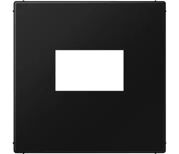 JUNG centraalplaat USB-lader met klikbevestiging LS990 grafietzwart mat (LS 1969 USB SWM)
