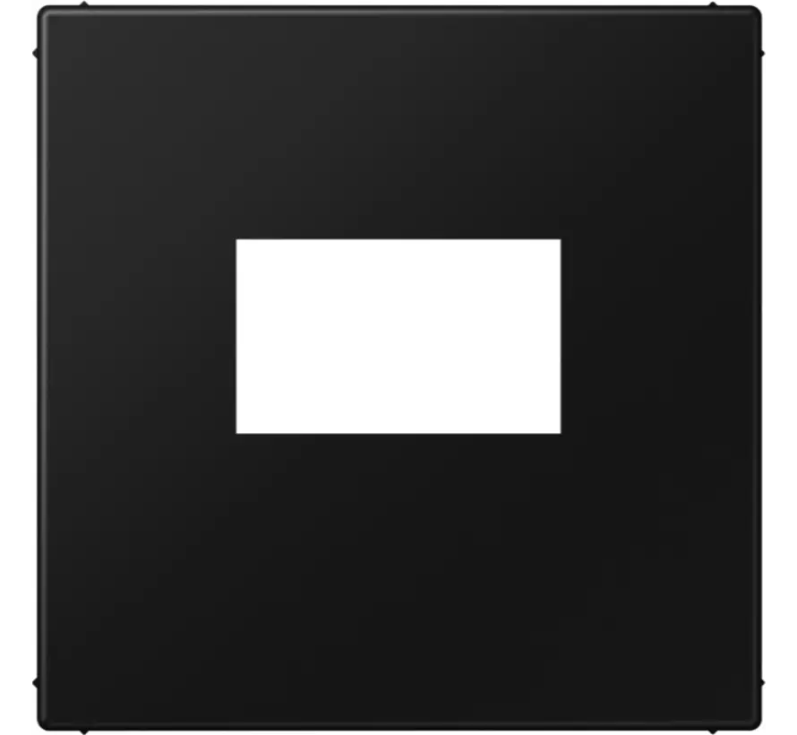 centraalplaat USB-lader met klikbevestiging LS990 grafietzwart mat (LS 1969 USB SWM)