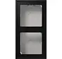 opbouwbak 2-voudig LS990 grafietzwart mat (LS 582 A SWM)