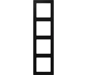 JUNG afdekraam 4-voudig LS990 grafietzwart mat (LS 984 SWM)