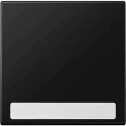 JUNG schakelwip met tekstvenster LS990 grafietzwart mat (LS 990 NA SWM)