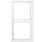 afdekraam 2-voudig LS990 sneeuwwit mat (LS 982 WWM)