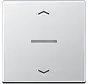 schakelwip met controlevenster en pijlsymbolen voor HOME draadloze schakelaar A-range aluminium (A 101 KO5P AL)