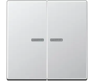 JUNG schakelwip 2-voudig met controlevenster voor HOME draadloze schakelaar A-range aluminium (A 102 KO5 AL)