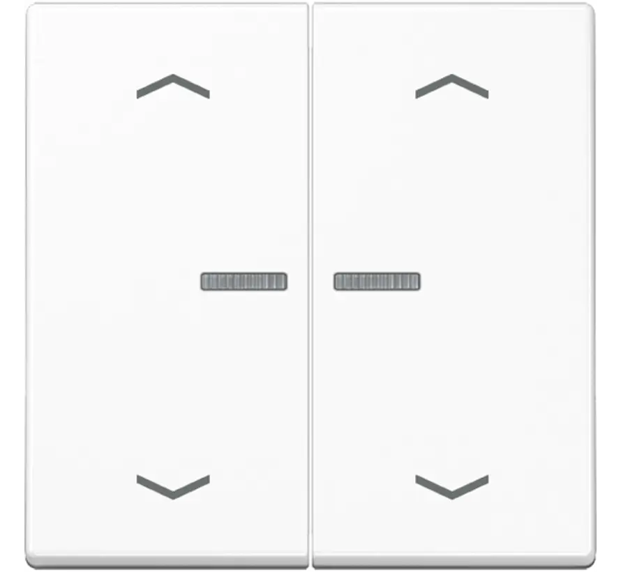 schakelwip 2-voudig met controlevenster en pijlsymbolen voor HOME draadloze schakelaar A-range alpine wit (A 102 KO5P WW)