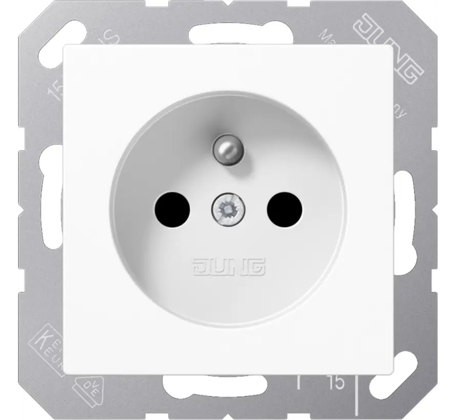 wandcontactdoos penaarde Safety+ A-range alpine wit (A 1520 FBFKI WW)