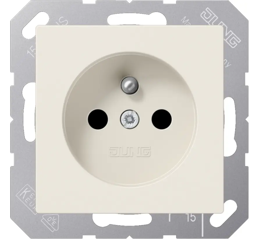 wandcontactdoos penaarde Safety+ A-range creme (A 1520 FKI)