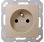 wandcontactdoos penaarde Safety+ A-range champagne (A 1520 FKI CH)