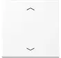 knop met pijlsymbolen tbv elektronische jaloezieactor A-range sneeuwwit mat (A 1700 BFP WWM)