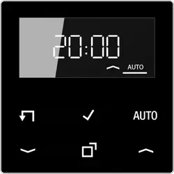 JUNG timer standaard met display A-range zwart glans (A 1750 D SW)