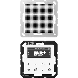 JUNG smart radio DAB+ set met 1 luidspreker A-range alpine wit (DAB A1 WW)
