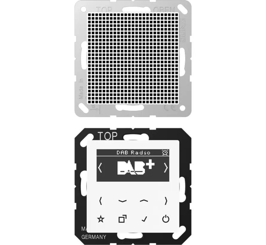 smart radio DAB+ set met 1 luidspreker A-range alpine wit (DAB A1 WW)