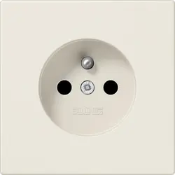 JUNG wandcontactdoos penaarde Safety+ LS990 creme (LS 1520 FKI)