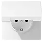wandcontactdoos randaarde Safety+ met klapdeksel LS990 sneeuwwit mat (LS 1520 NBFKIKL WWM)