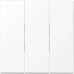 JUNG schakelwip drievoudig LS990 sneeuwwit mat (LS 993 BF WWM)