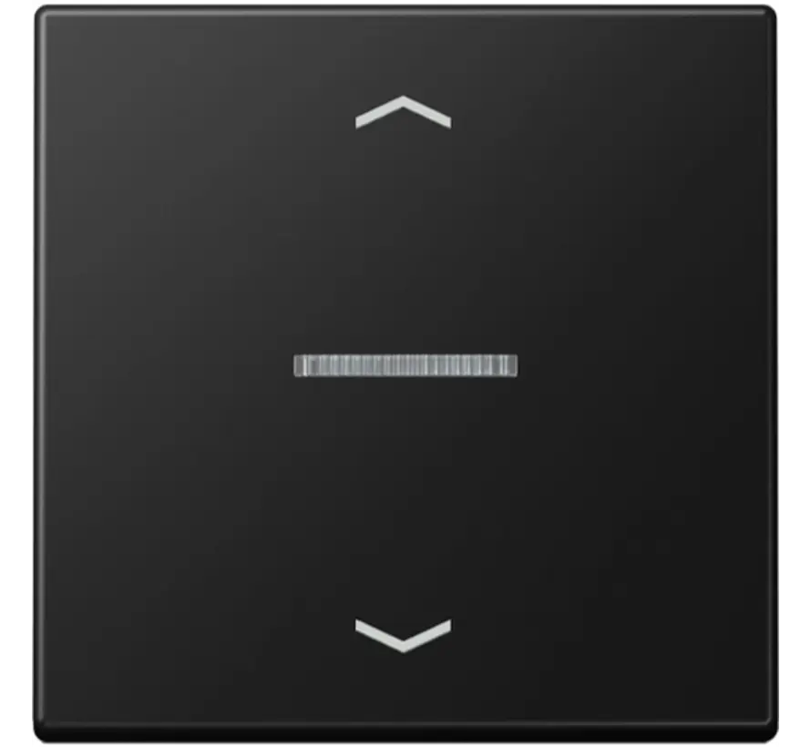 schakelwip met controlevenster en pijlsymbolen voor HOME draadloze schakelaar A-range grafietzwart mat (A 101 KO5P BF SWM)