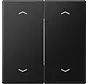 EnOcean draadloze wandzender 4-kanaals met pijlsymbolen LS990 grafietzwart mat (ENO LS 995 MP SWM)