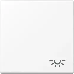 JUNG schakelwip met lichtsymbool A-range sneeuwwit mat (A 590 L WWM)