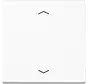 knop met pijlsymbolen tbv elektronische jaloezieactor A-range alpine wit (A 1700 BFP WW)