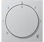 knop voor ruimtethermostaat A-range aluminium (A 1749 BF AL)
