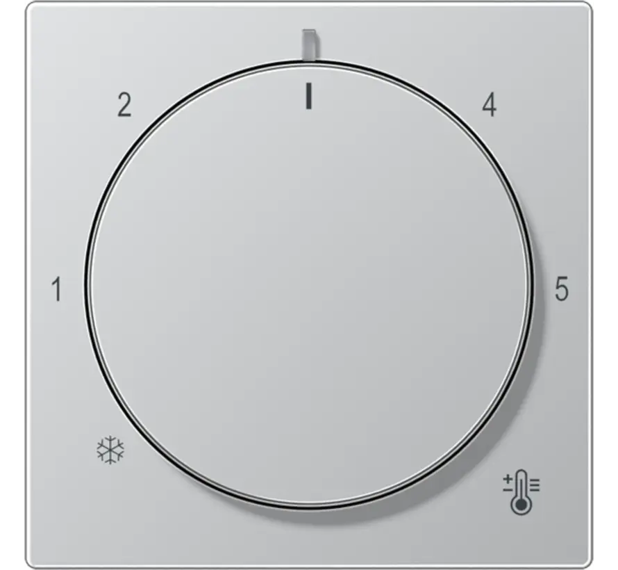 knop voor ruimtethermostaat A-range aluminium (A 1749 BF AL)