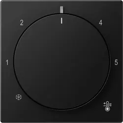 JUNG knop voor ruimtethermostaat A-range grafietzwart mat (A 1749 BF SWM)
