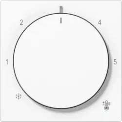 JUNG knop voor ruimtethermostaat A-range alpine wit (A 1749 BF WW)