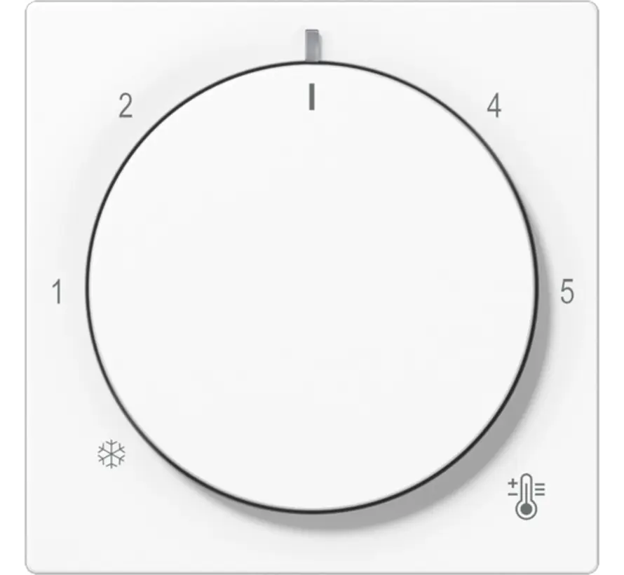 knop voor ruimtethermostaat A-range alpine wit (A 1749 BF WW)