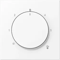 JUNG knop voor ruimtethermostaat LS990 sneeuwwit mat (LS 1749 BF WWM)