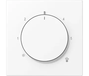 JUNG knop voor ruimtethermostaat LS990 sneeuwwit mat (LS 1749 BF WWM)