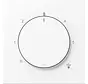knop voor ruimtethermostaat LS990 sneeuwwit mat (LS 1749 BF WWM)