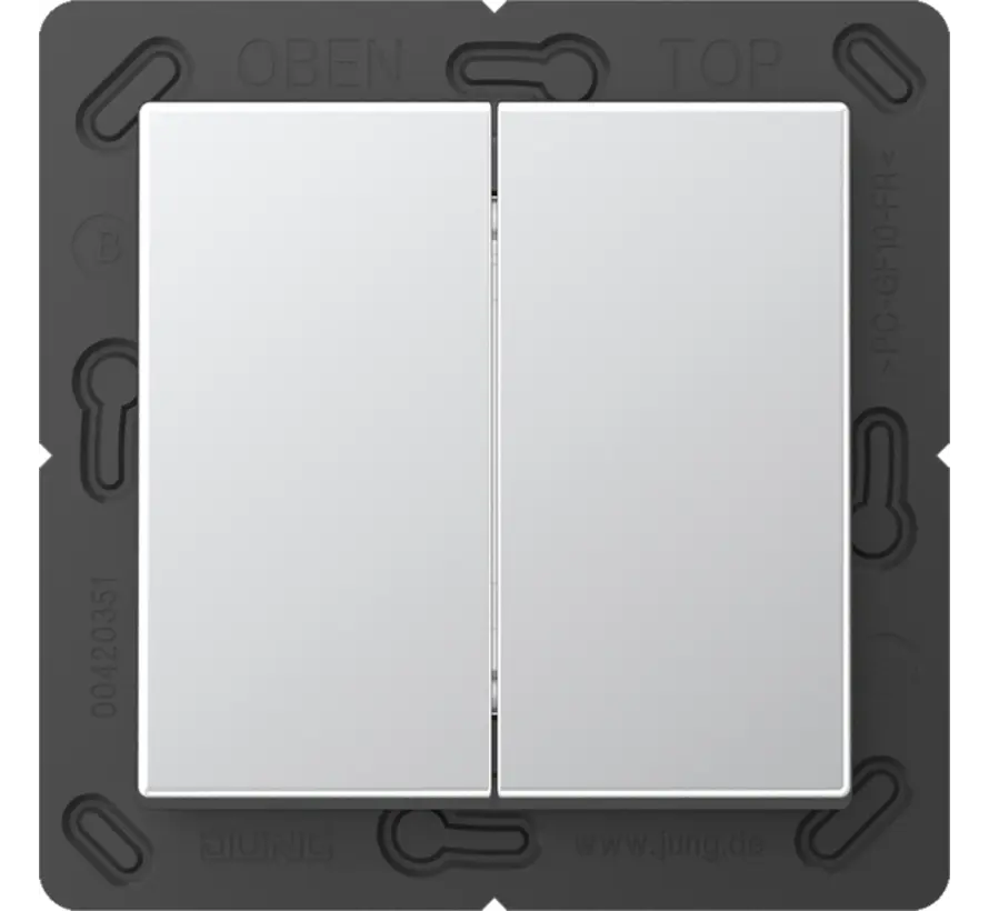 Bluetooth Low Energy radiografische wandzender 4-kanaals A-range aluminium (BLE A 595 AL)