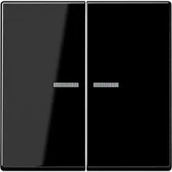 JUNG HOME dimmerknop 2-voudig A-range zwart glans (BT A 17102 BF SW)