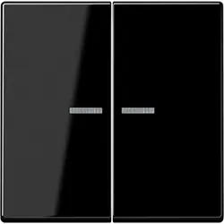 JUNG HOME dimmerknop 2-voudig A-range zwart glans (BT A 17102 SW)