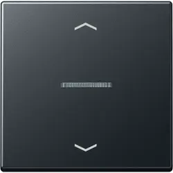 JUNG HOME dimmerknop 1-voudig met pijlsymbolen A-range antraciet mat (BT A 17101 BF P ANM)