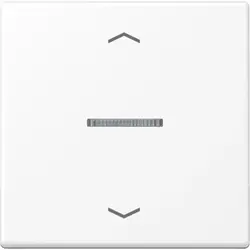 JUNG HOME dimmerknop 1-voudig met pijlsymbolen A-range sneeuwwit mat (BT A 17101 P WWM)