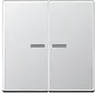 HOME dimmerknop 2-voudig A-range aluminium (BT A 17102 AL)
