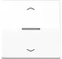 HOME dimmerknop 1-voudig met pijlsymbolen AS500 alpine wit (BT AS 17101 P WW)