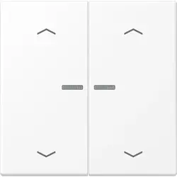 JUNG HOME dimmerknop 2-voudig met pijlsymbolen LS990 sneeuwwit mat (BT LS 17102 P WWM)