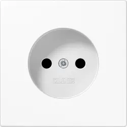 JUNG wandcontactdoos zonder randaarde LS990 alpine wit (LS 1910 N WW)