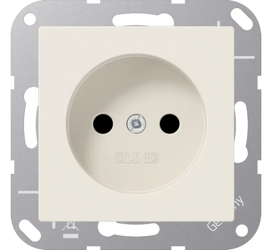 wandcontactdoos zonder randaarde A-range creme (A 1510 N)