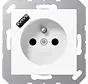 wandcontactdoos penaarde Safety+ met USB type A A-range alpine wit (A 1520 F-18 A WW)